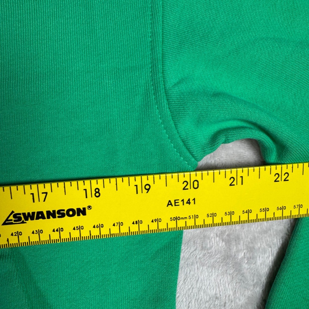 NWT Everlane Womens Organic Cotton Full-Zip Cropped Hoodie Green XXS - Picture 8 of 10